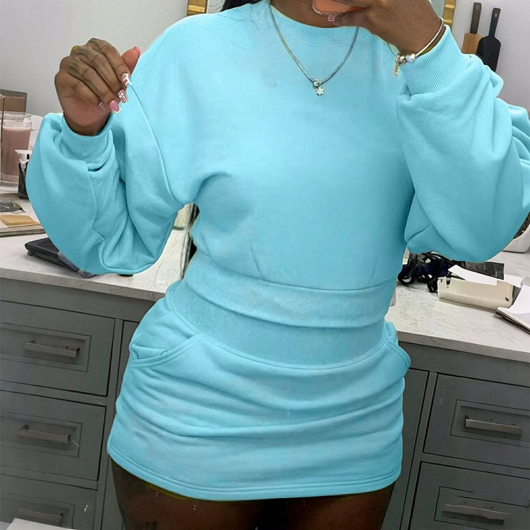 2014# A Women Pullover Skirts Set