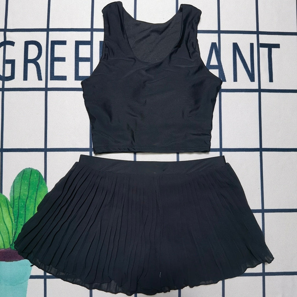 1847# A Women Yoga Bra Skirts Set