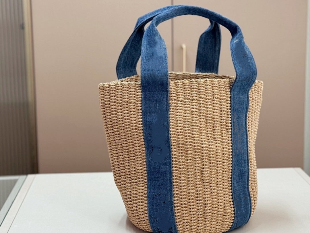 E7114#Fashion Straw Bag