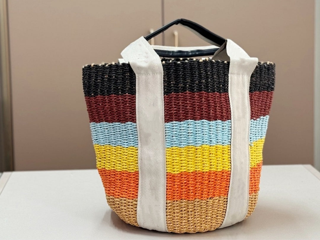 E7114#Fashion Straw Bag