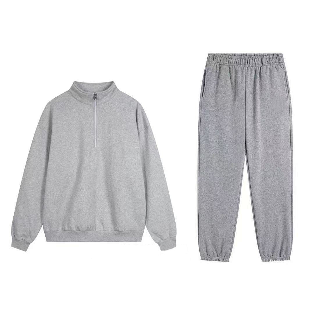 1931# A 3D Silver Unisex Sport Sweatshirts Pants Set