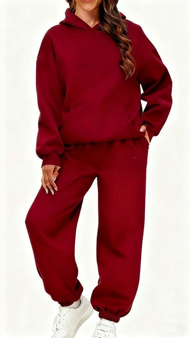 1892# A Women Printed Hoodie Pants Set