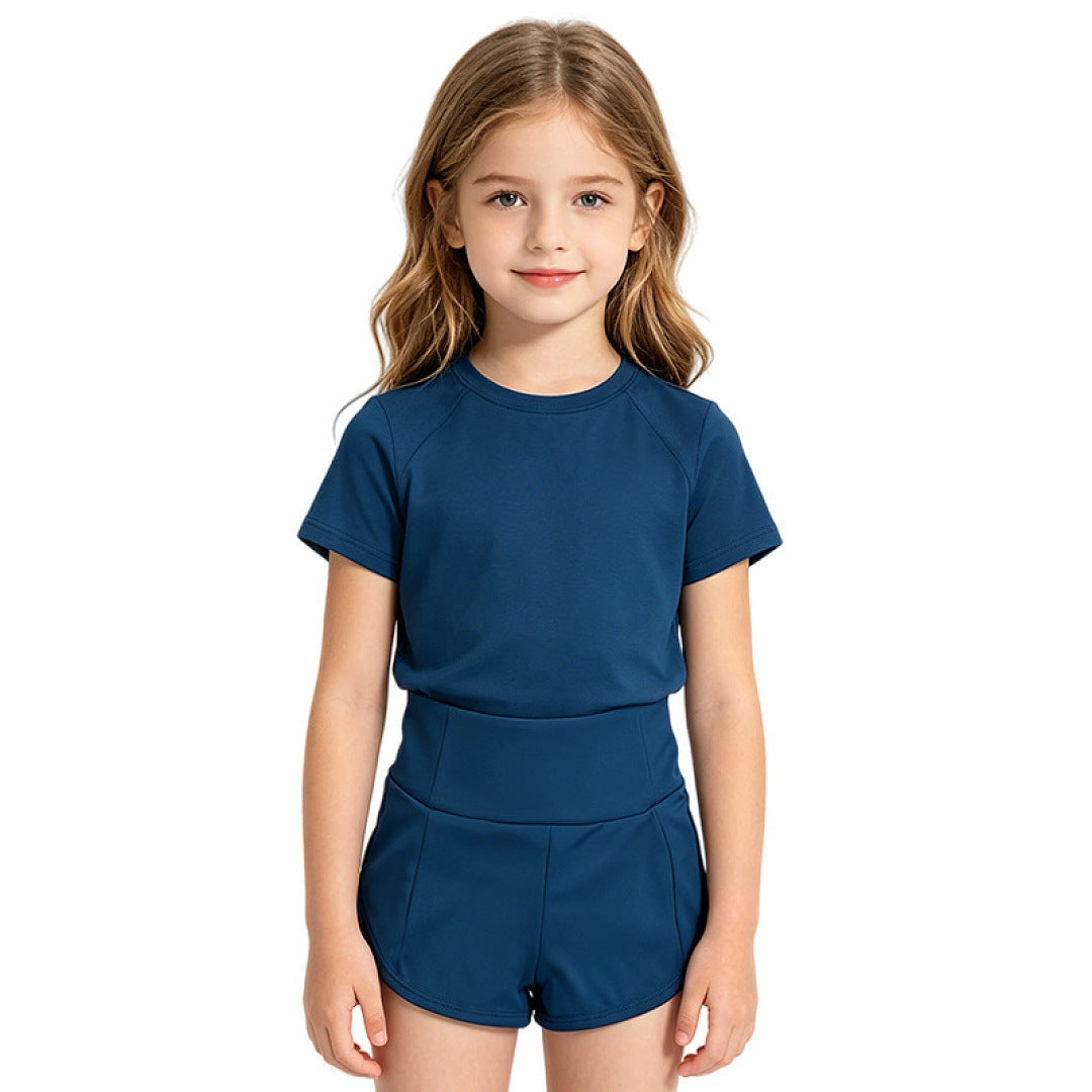 L6078#  kids Shirts Shorts Set