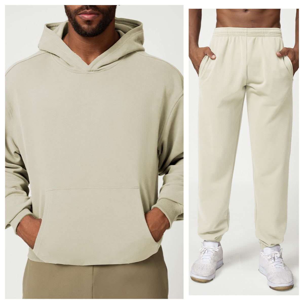 772#A 3D Silver Men Hoodie Pants Set