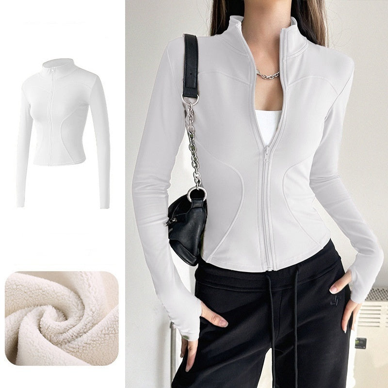 L5429# Women Yoga Polar Fleece Jacket