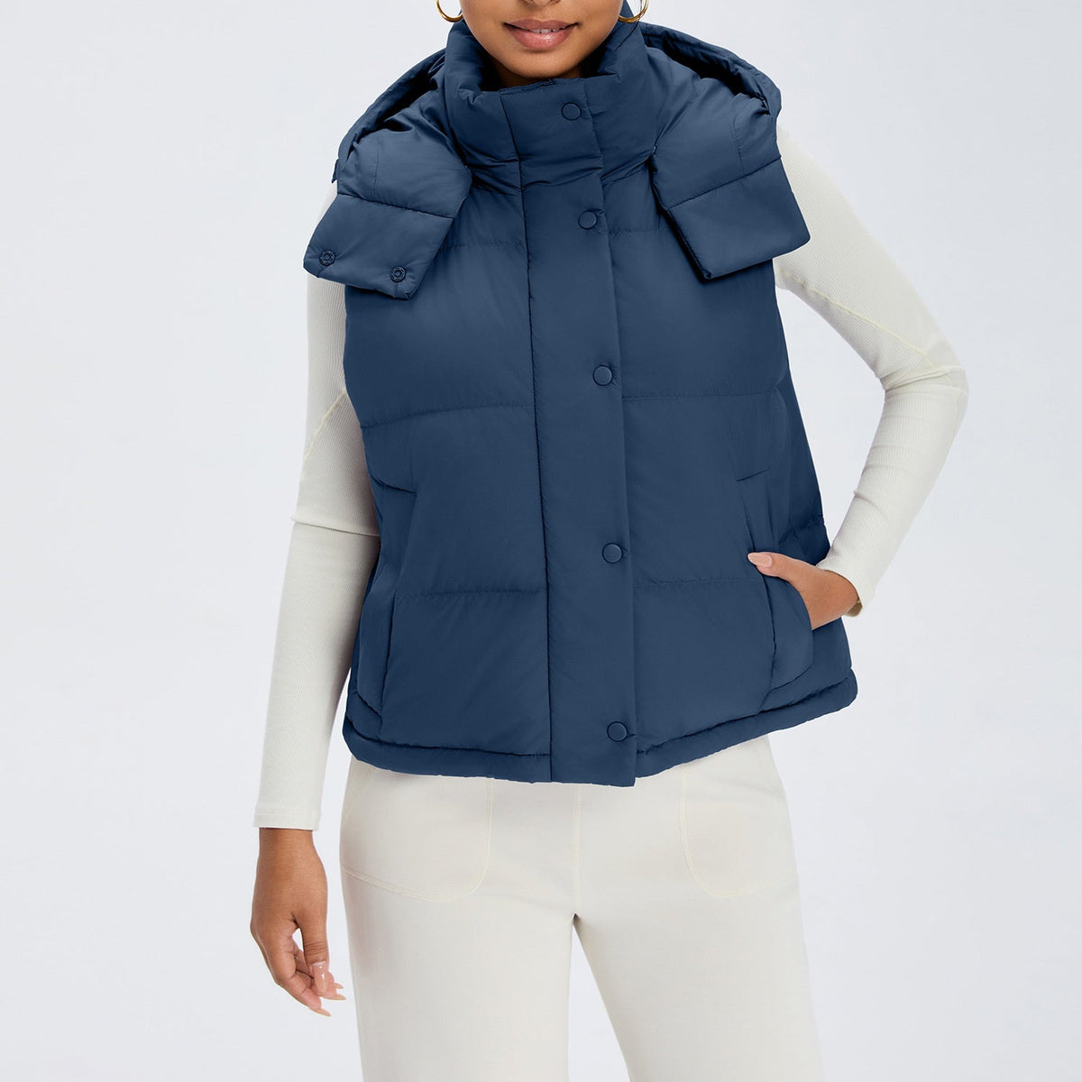 L6615#  Silver Silica Gel  Women Down Coat
