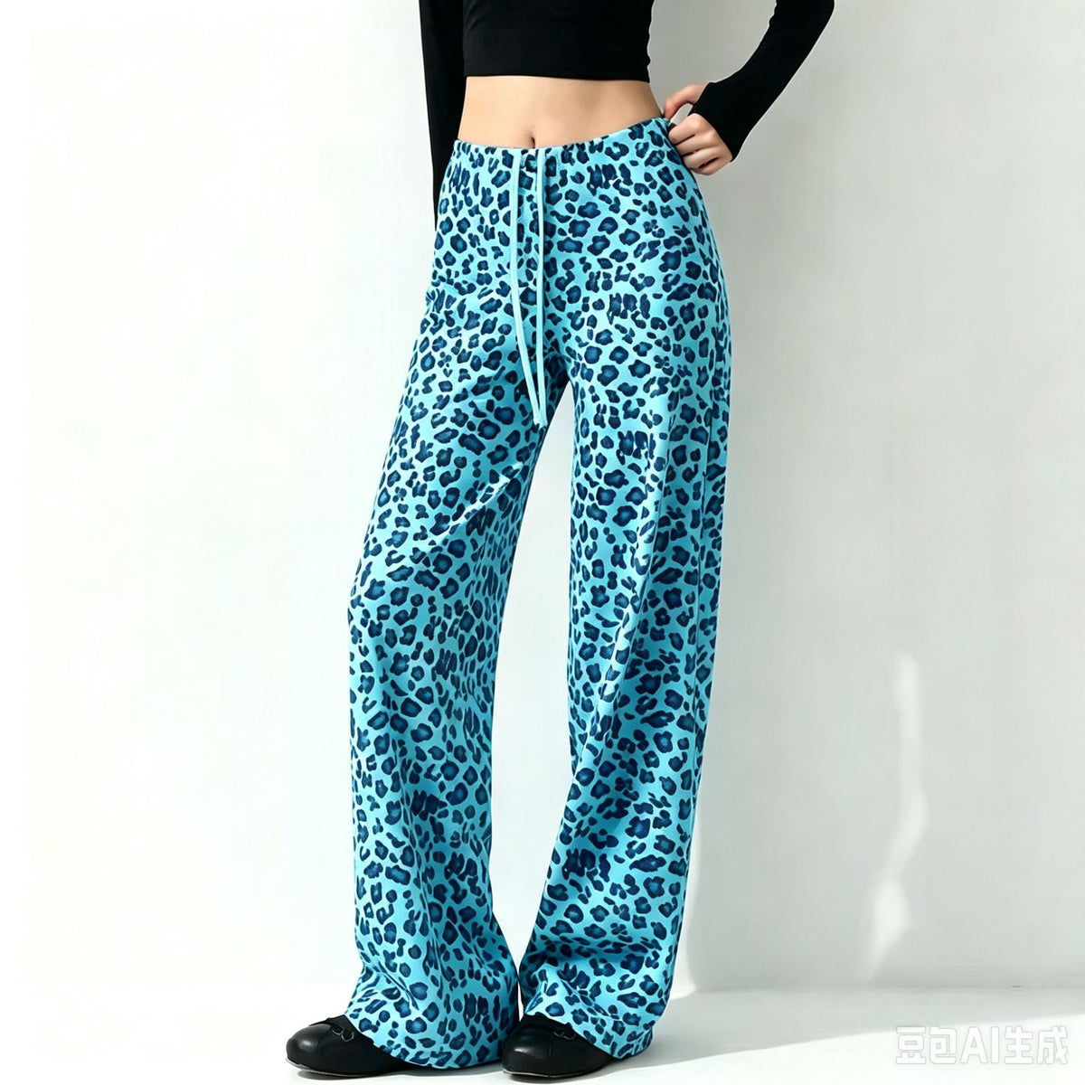 L6748# Women Leopard Pants