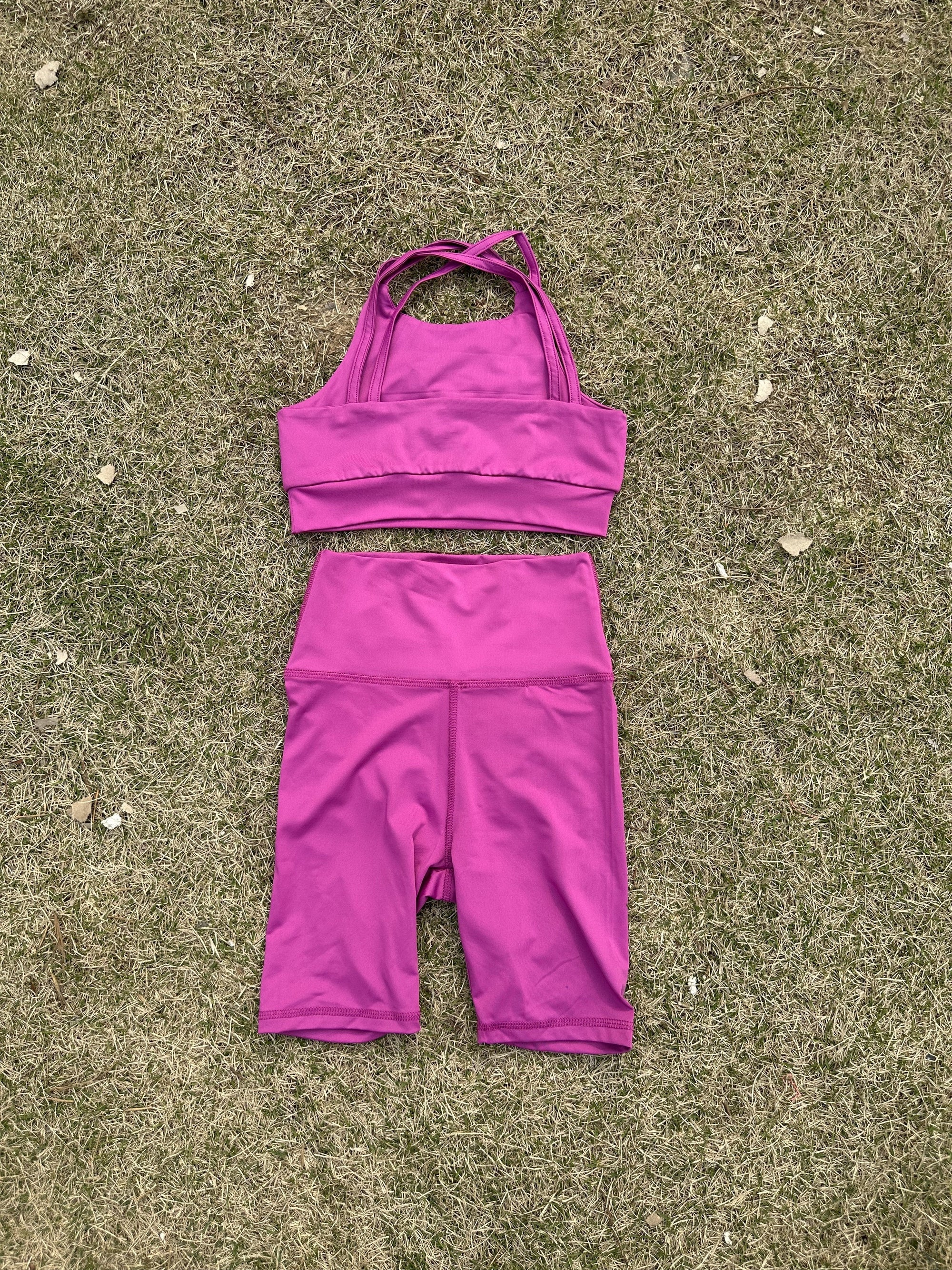 L2238#  Kids Bra and Shorts Set