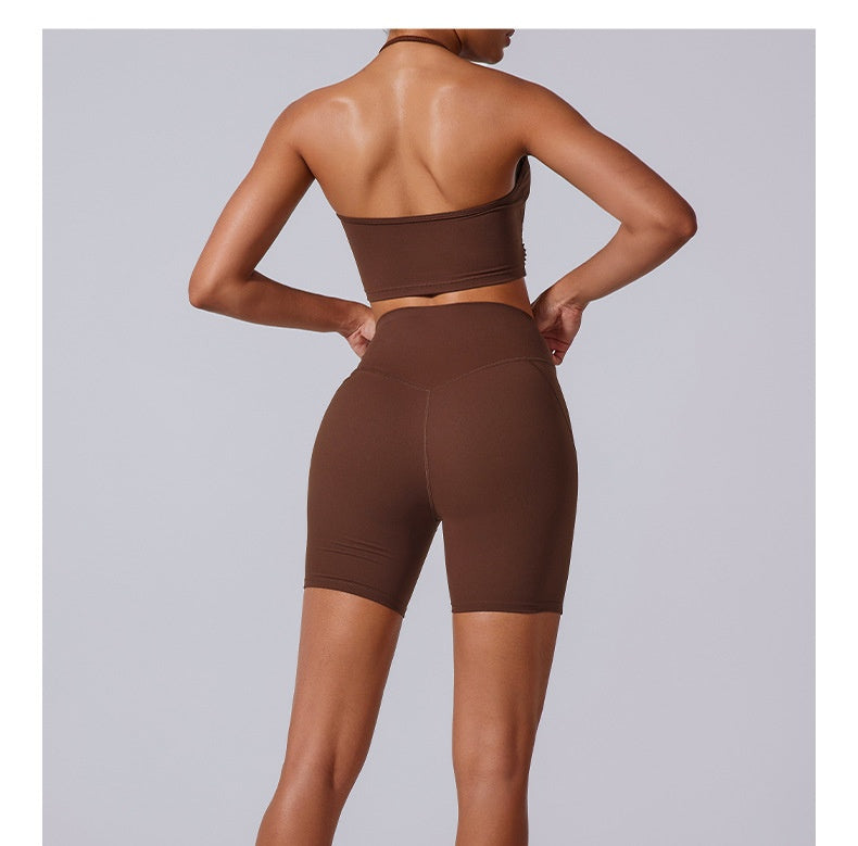 797# A Women Yoga Bra Shorts Set