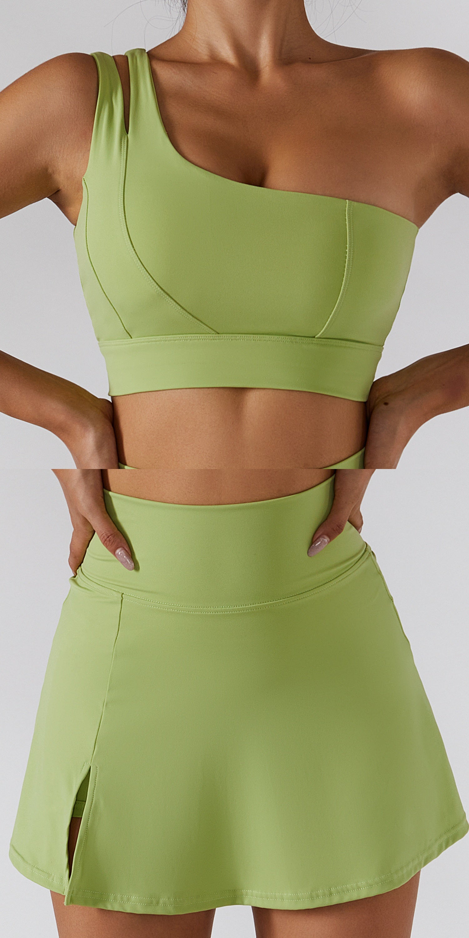 269# AL Women Yoga Bra And Skirts Set