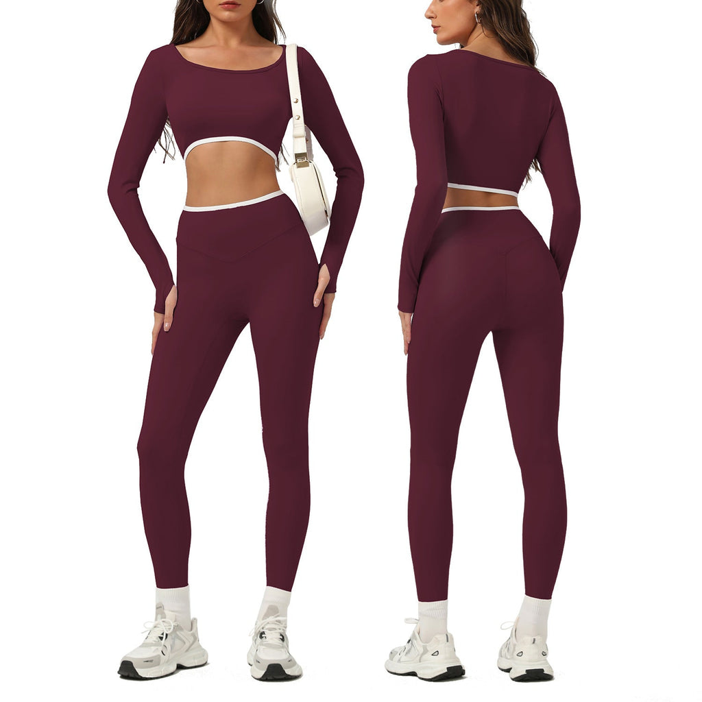 826# A Women Yoga Shirts Pants Set