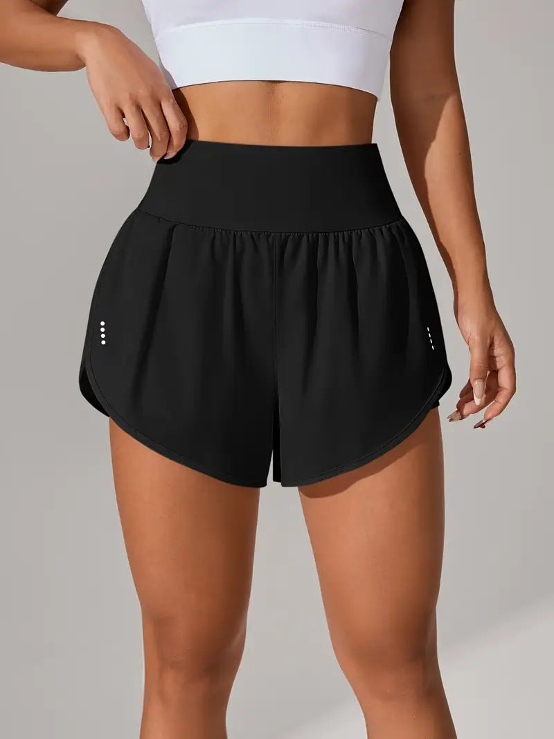 L6433# Women High Waist Shorts