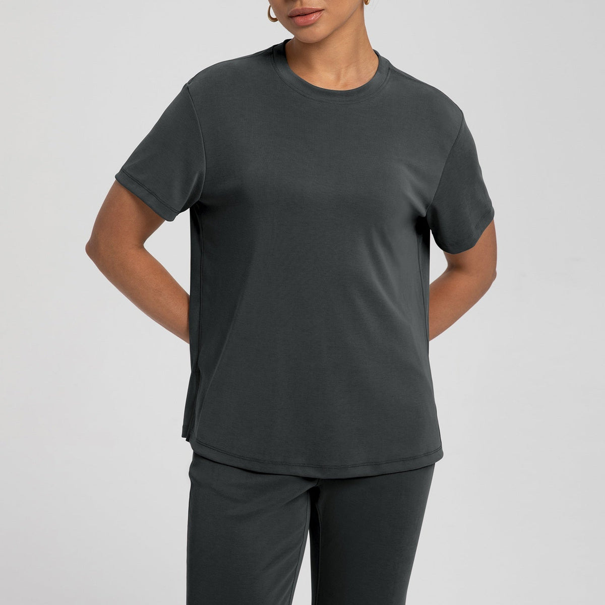 L6403# Women Yoga Loose Shirts