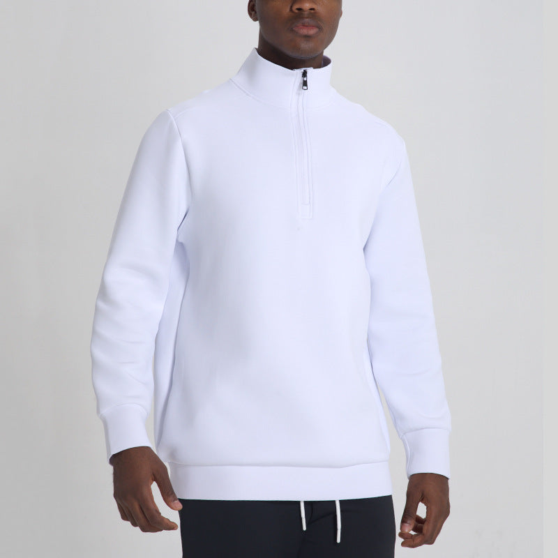 L5579#   Men Semi-Zipper Pullover