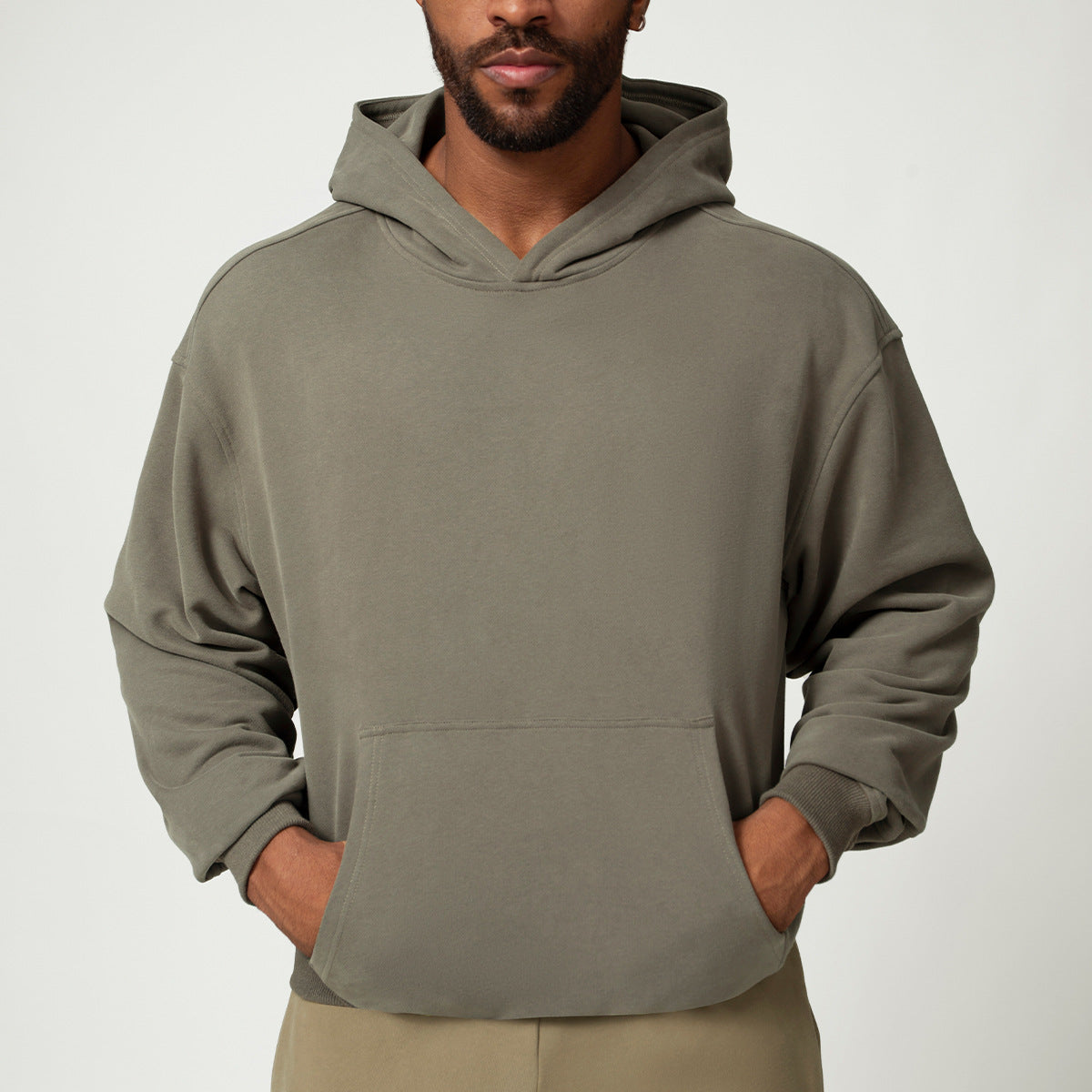 772#A 3D Silver Men Hoodie Pants Set