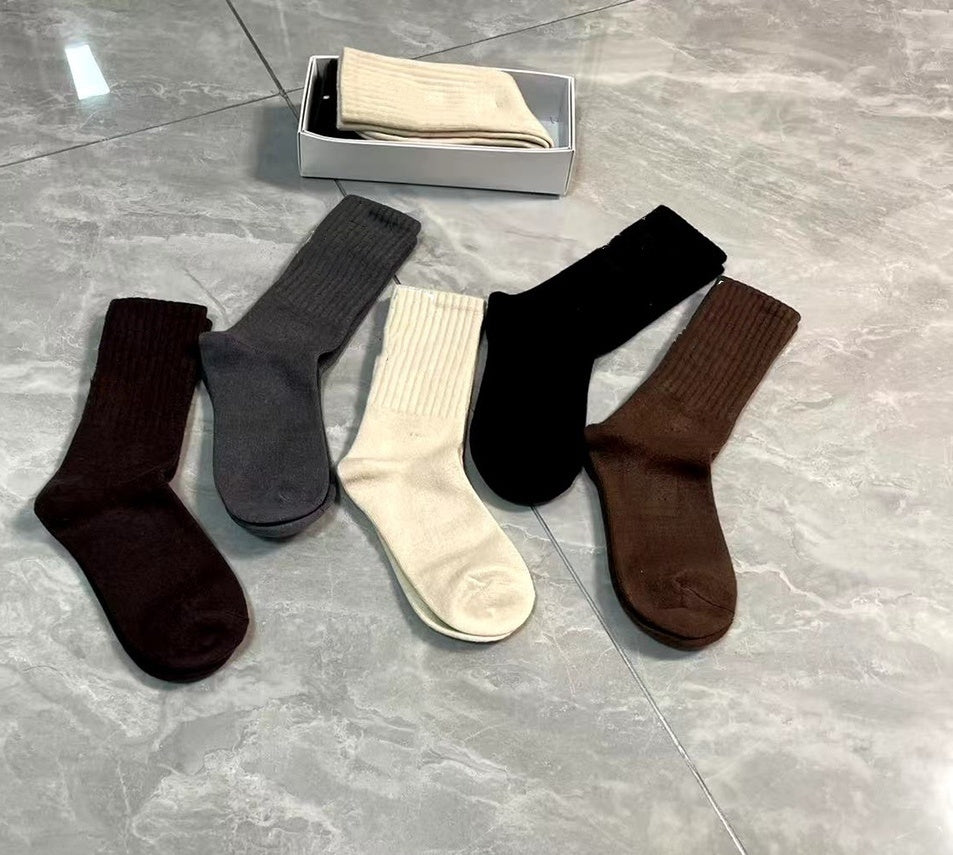 E6643# XY Unisex Cashmere Socks 5Pairs/lot