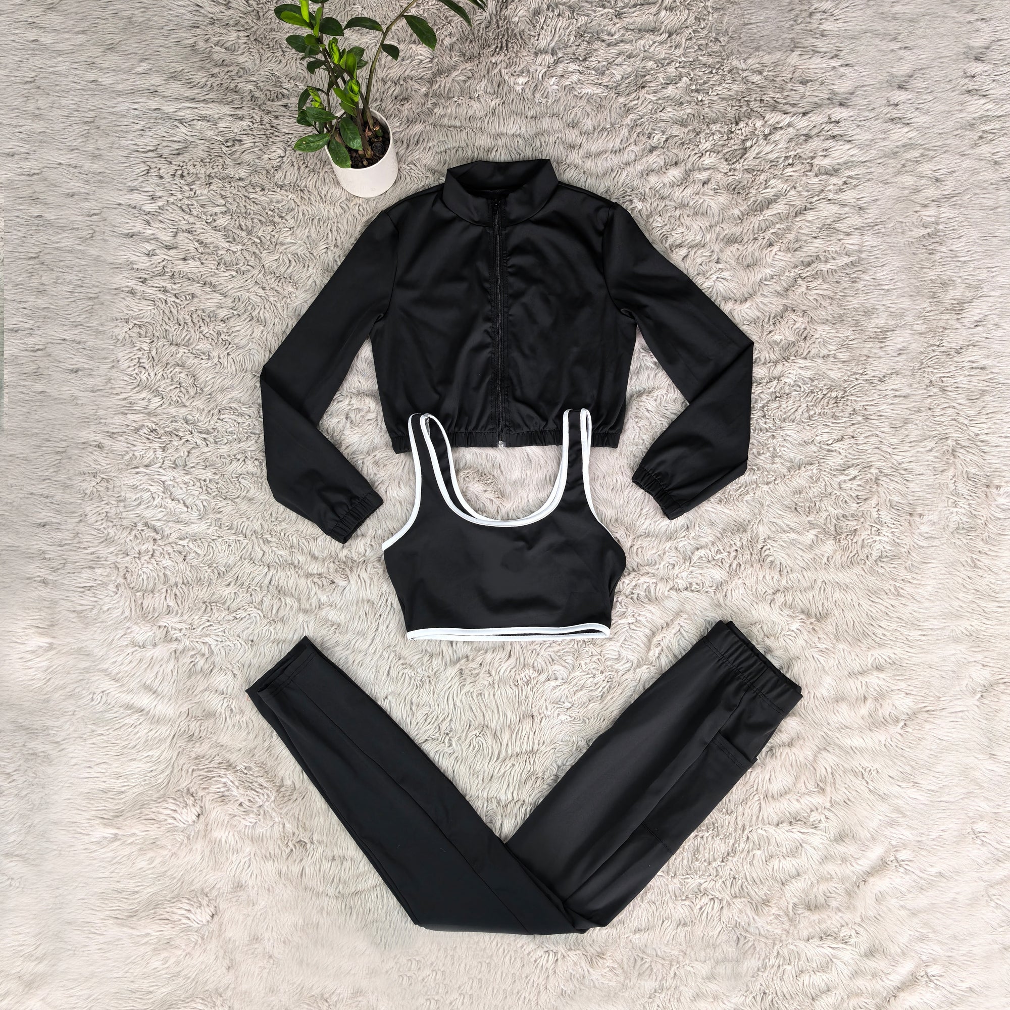 L6163#  Women three-piece set