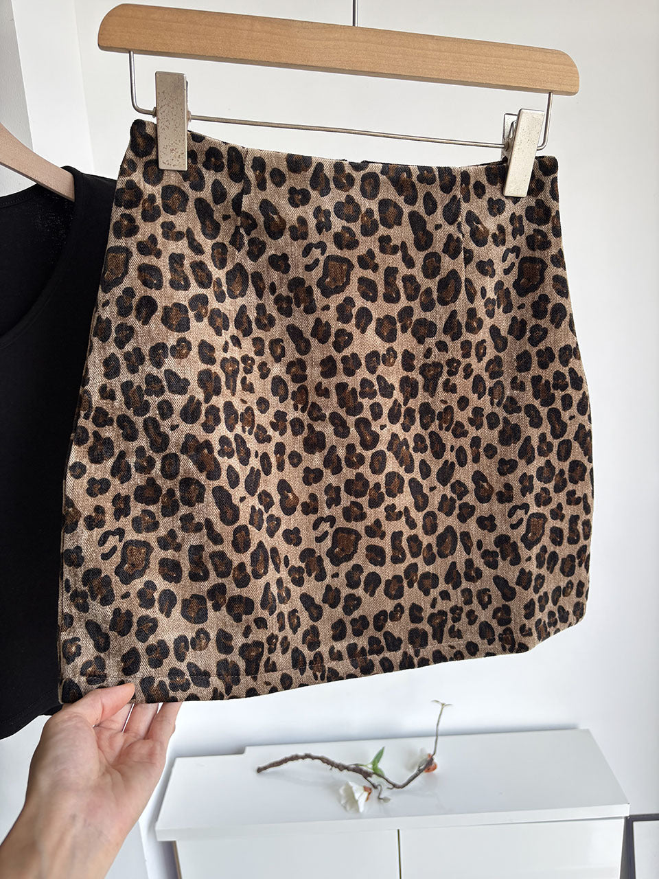 L6393# Women Leopard Print Skirts