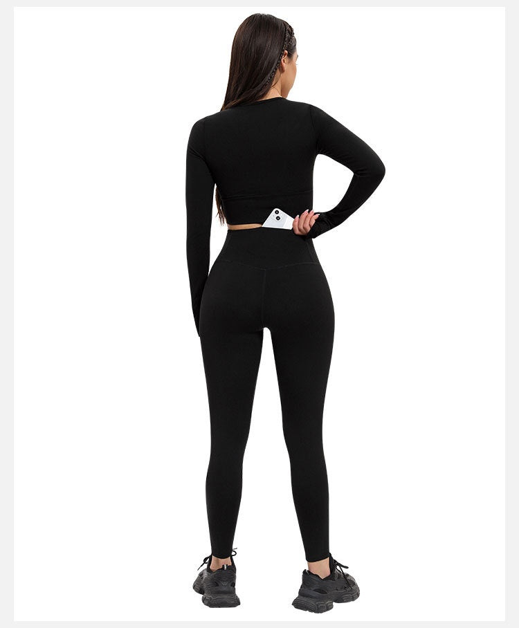 L2605#  Women Yoga Shirts Pants Set