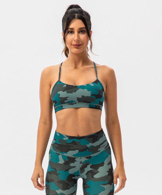 827  Camo Bra Shorts Sets