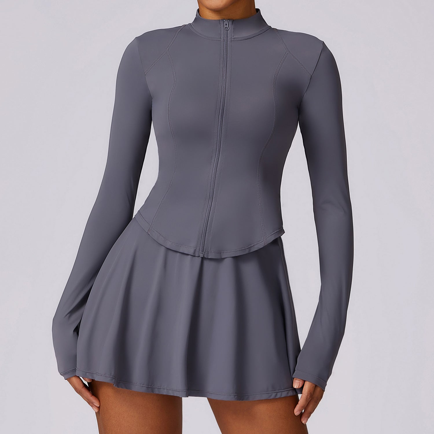 L2108# Women Jackets Skirts Set