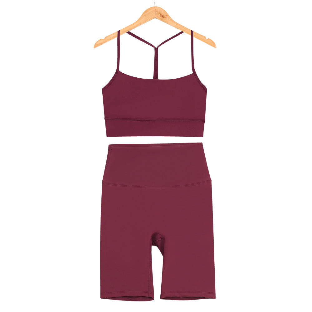 L4749-1#  Yoga Bra Shorts Set