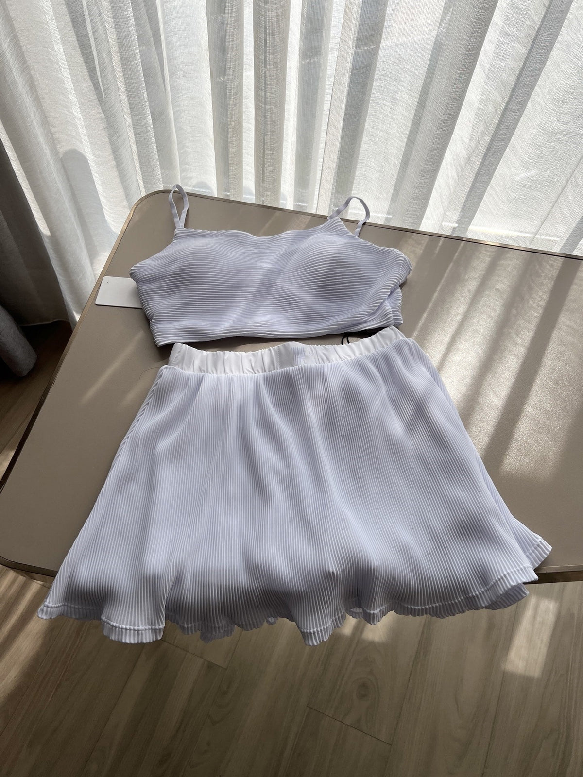 829# A Women Yoga Bra Skirts Set