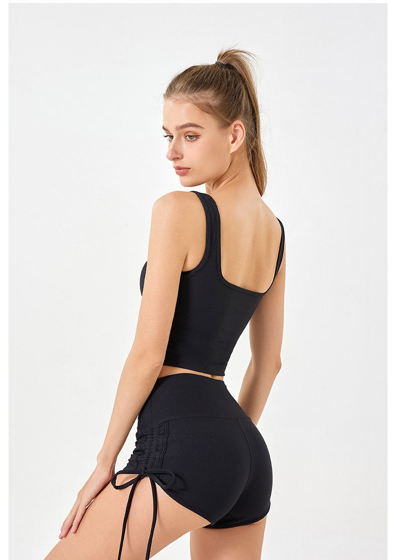 L3049#  Women Yoga Bra Shorts Set