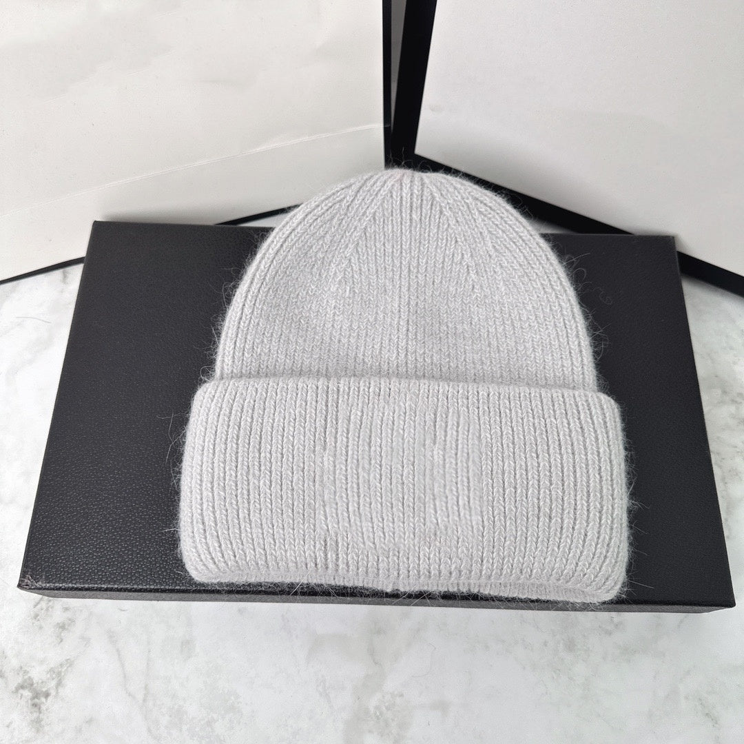 E3397# Rabbit Fur Knitted Hat