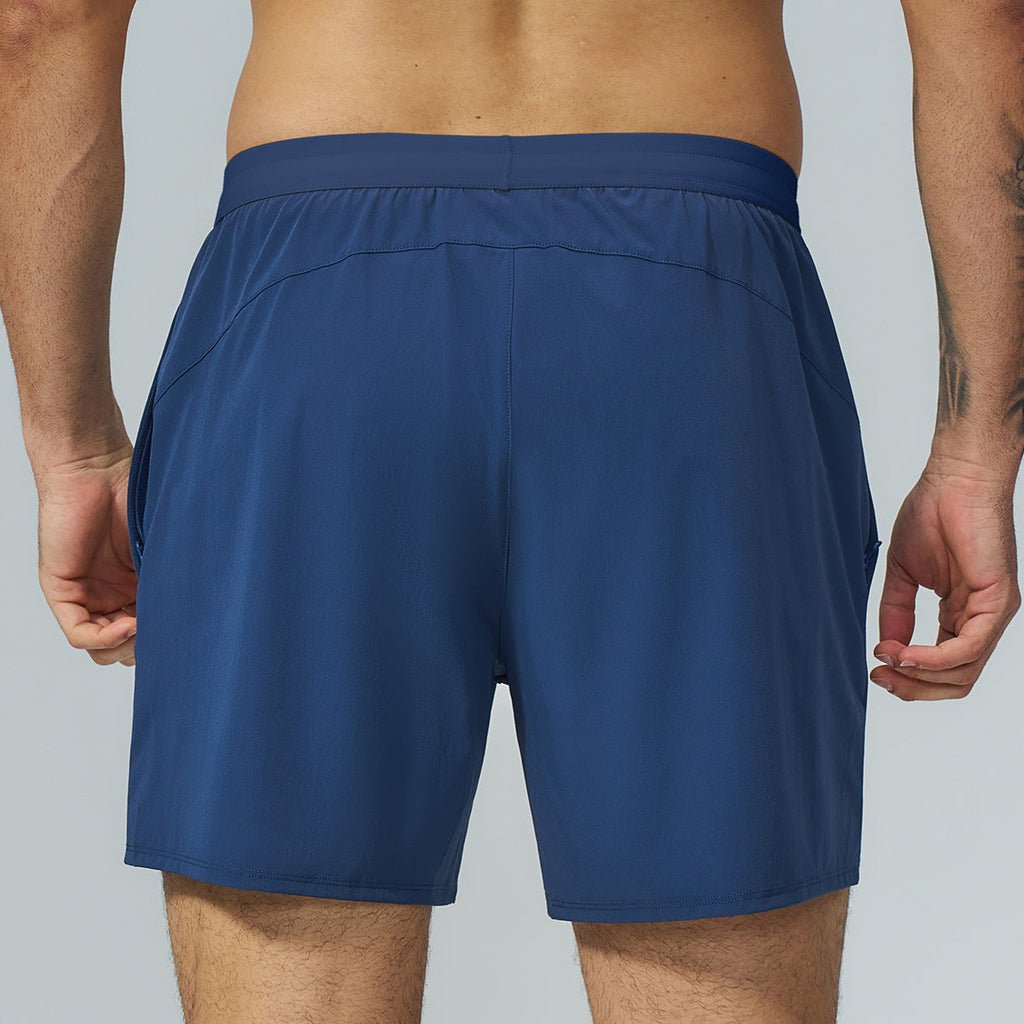 L6600#   Silver Silica Gel Men Sport Shorts