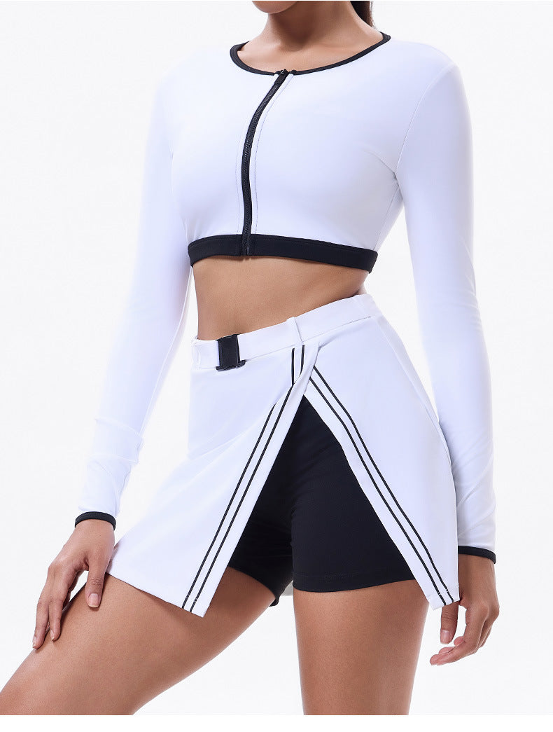 481# AL Women Sports Shirts Skirts Set