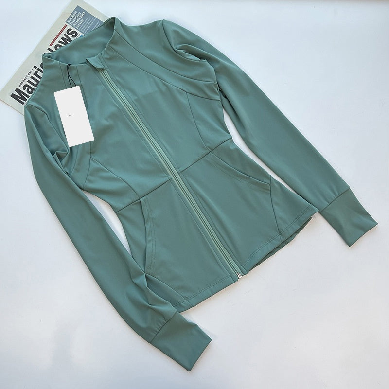 63# AL Women Zipper Yoga Suit Fitness Jacket