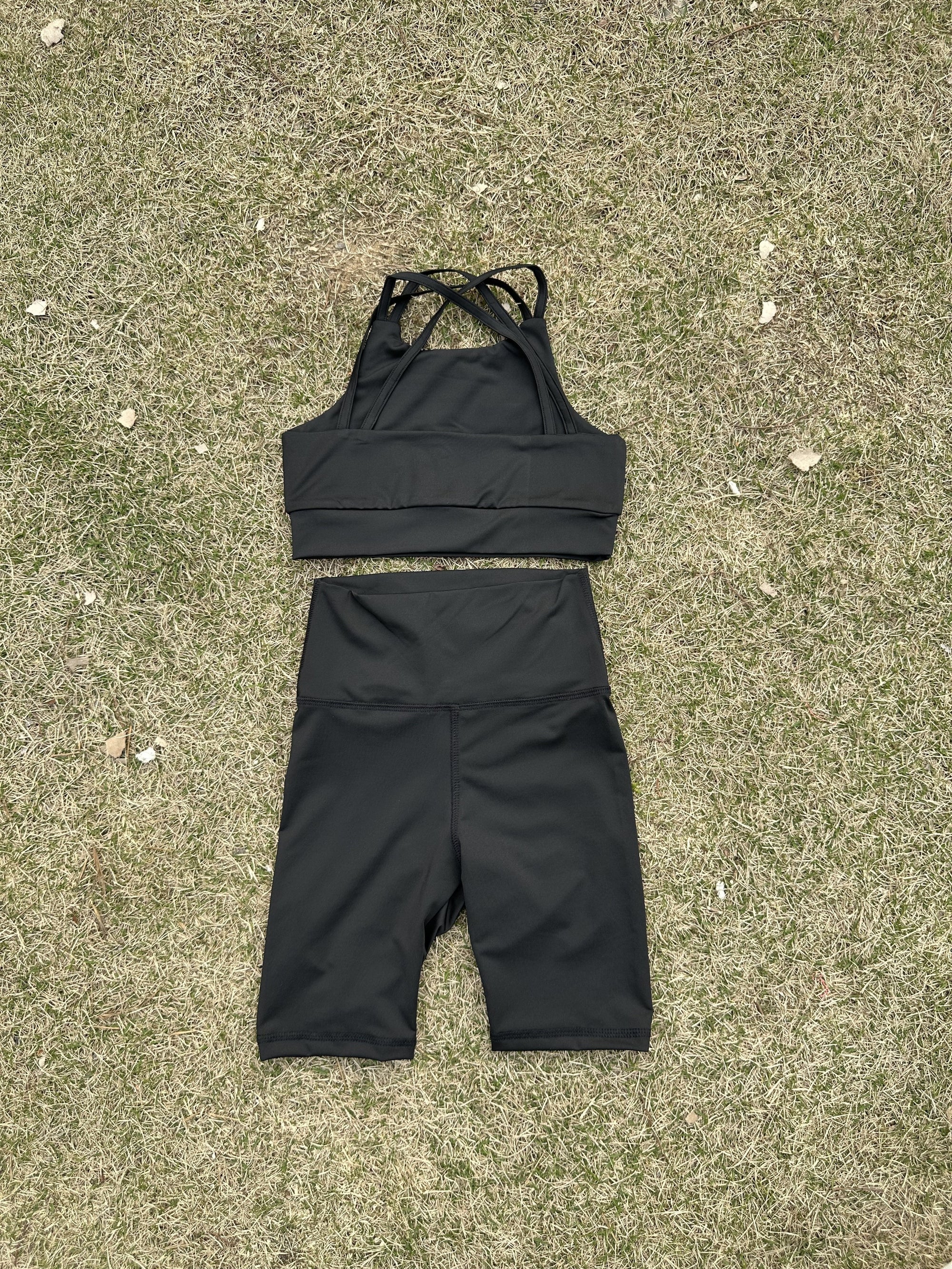 L2238#  Kids Bra and Shorts Set