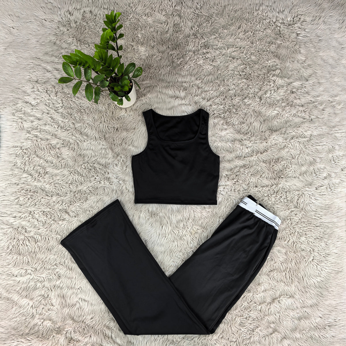 2712# A Women Tank Pant Set