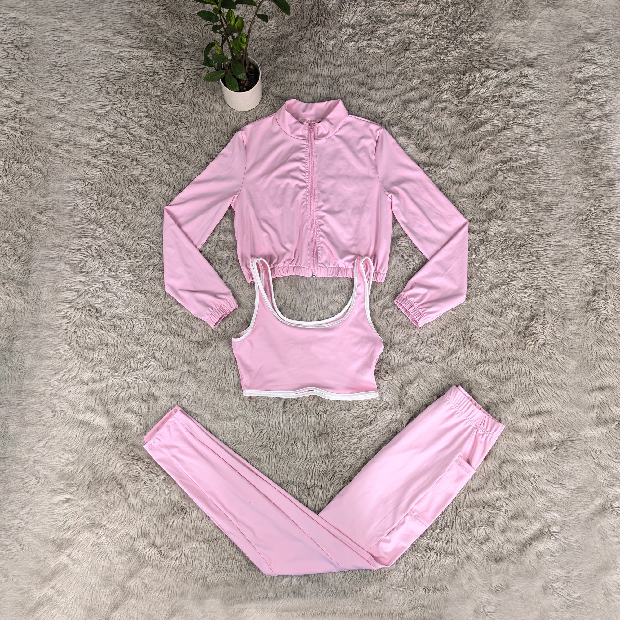 L6163#  Women three-piece set