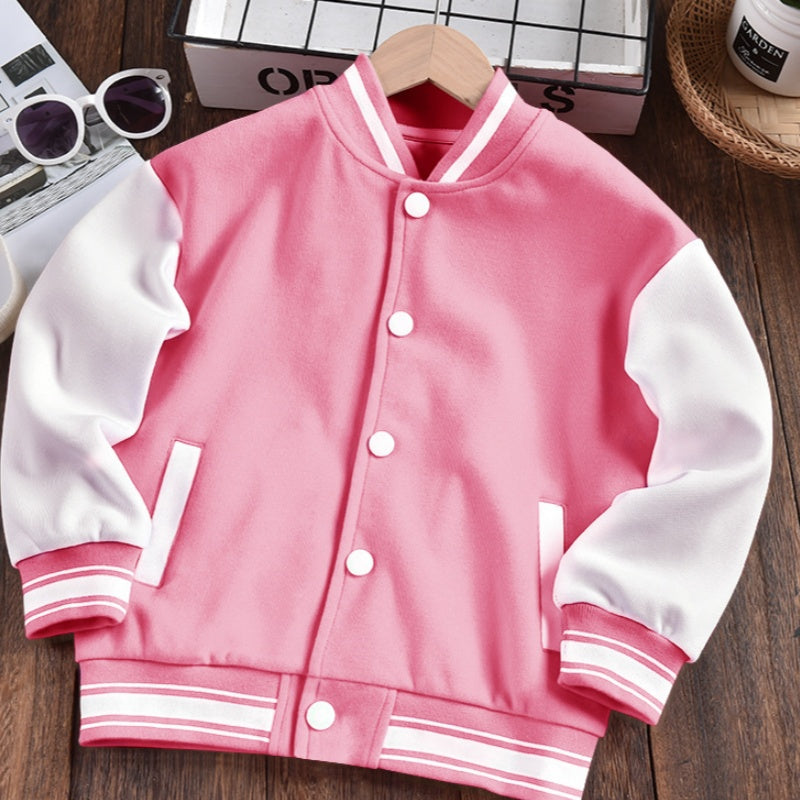 2780#A 3D Silver  Kids Fleece Jacket
