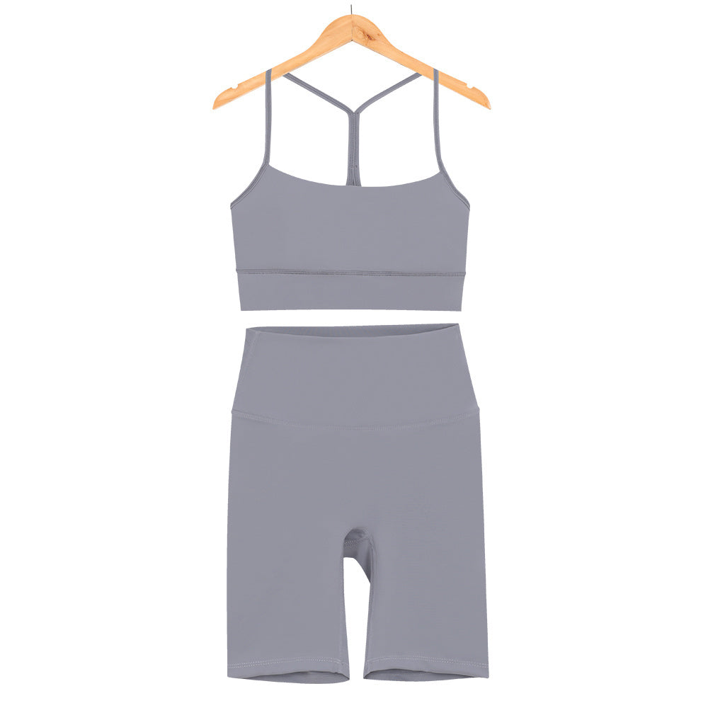 L4749#  Yoga Bra Shorts Set