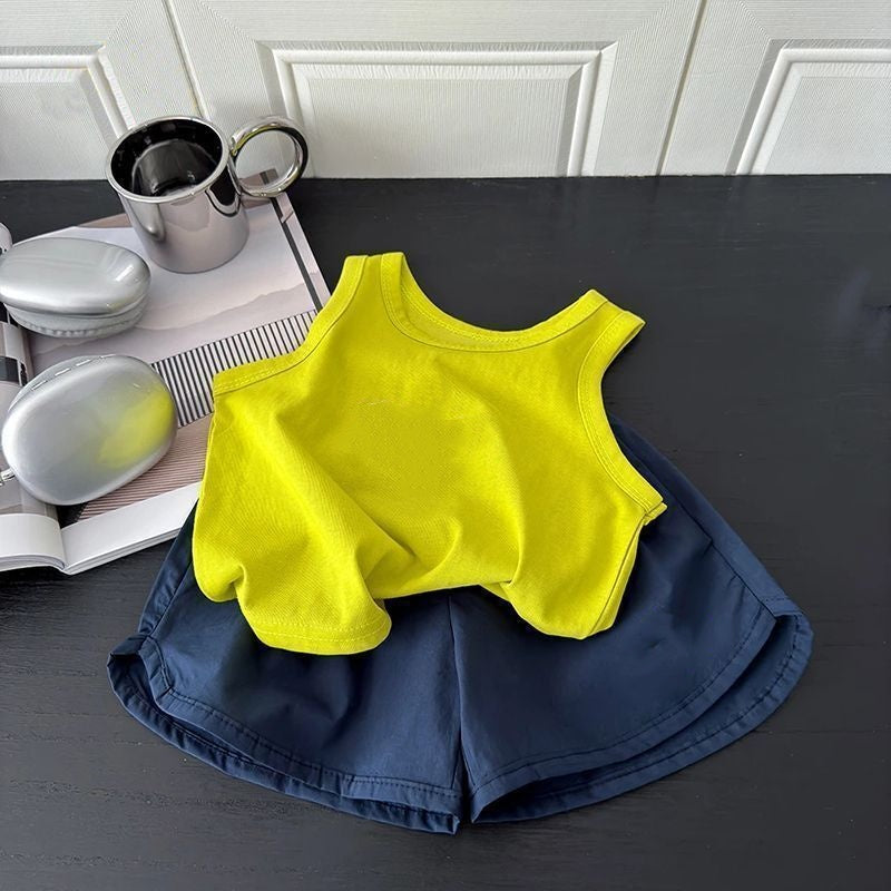 1047# A Kids Vest Short Set