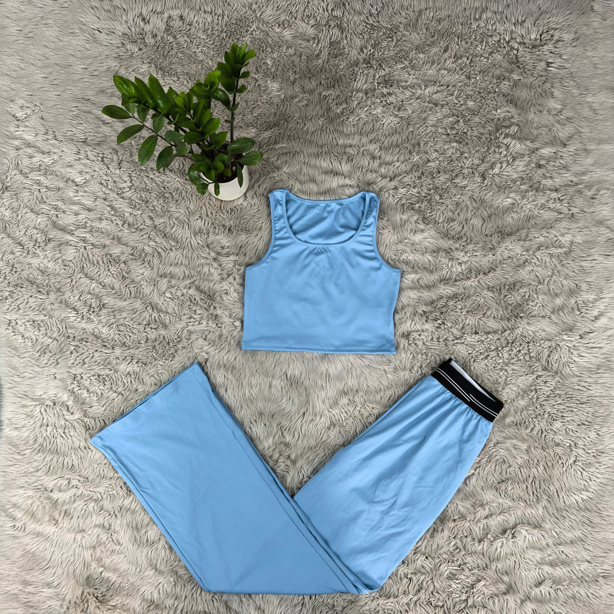 2712# A Women Tank Pant Set
