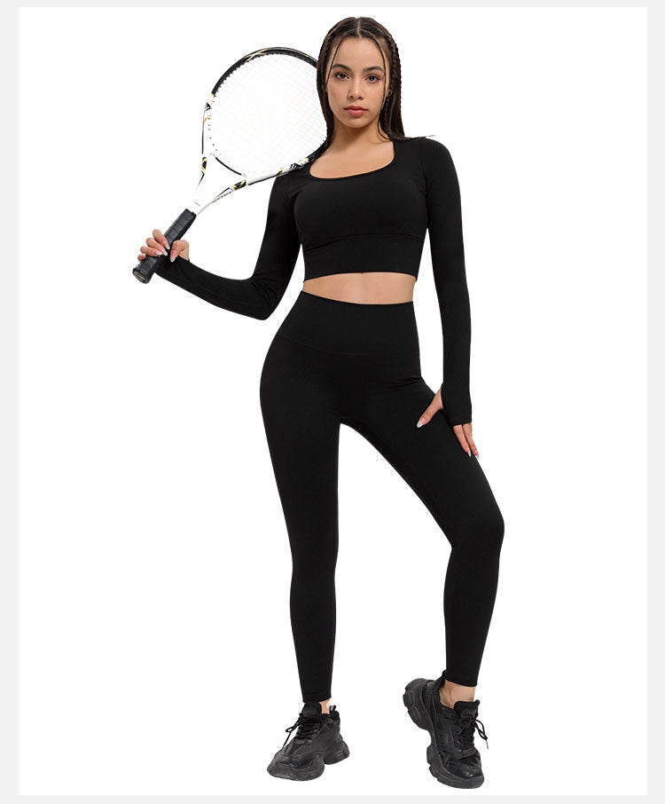 L2605#  Women Yoga Shirts Pants Set