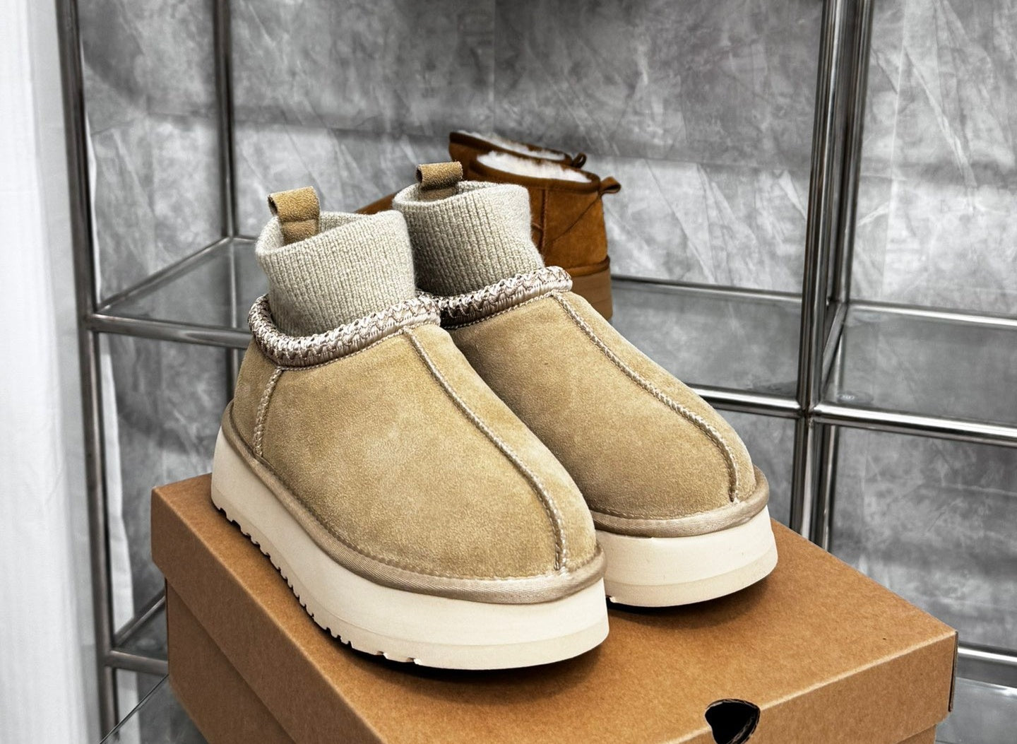 E4412# Real Leather Boots