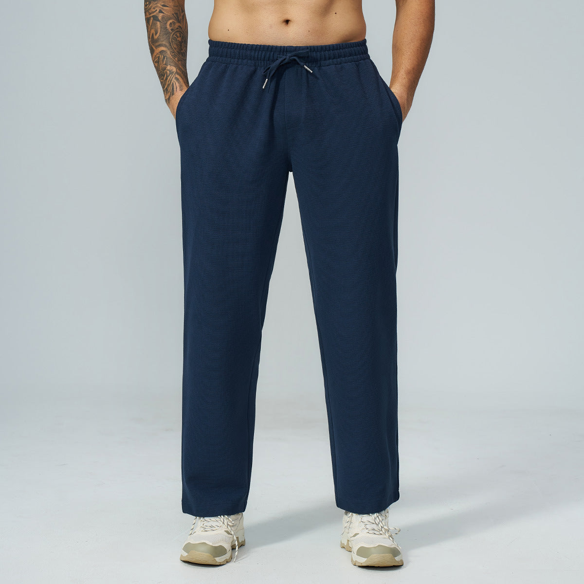 2556#A Men Waffle Pants
