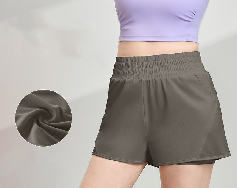 L4618# Women Large Size Yoga Shorts