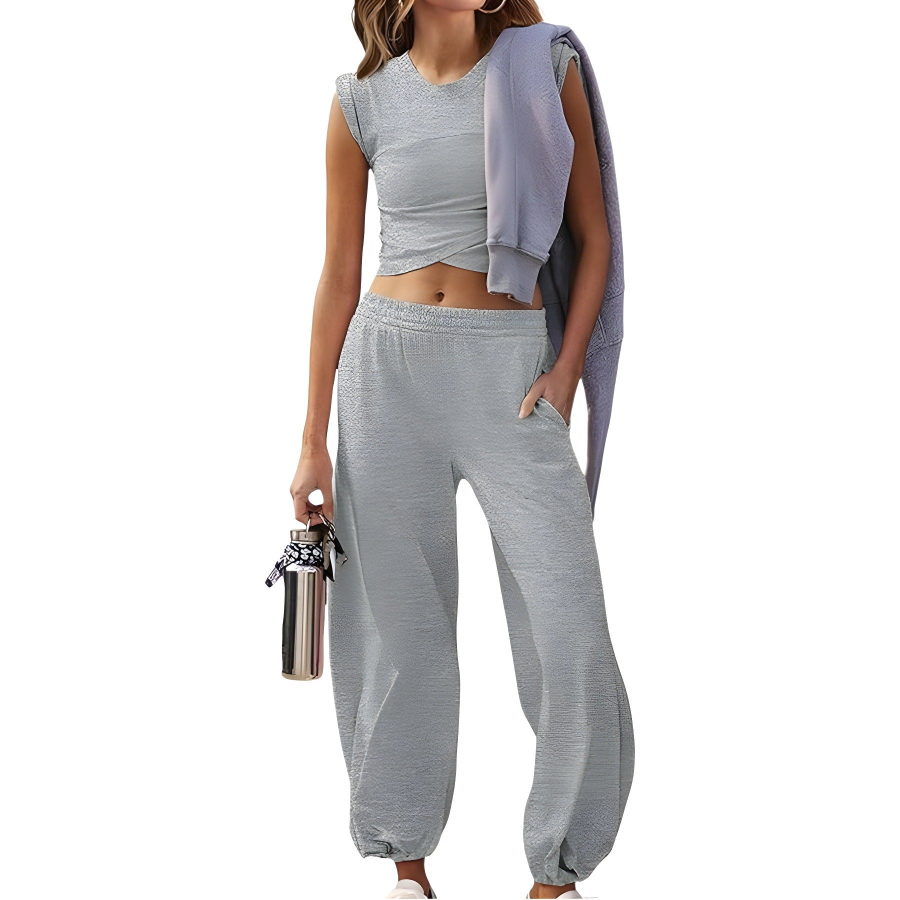474# AL Women Yoga Shirts And Pants Set