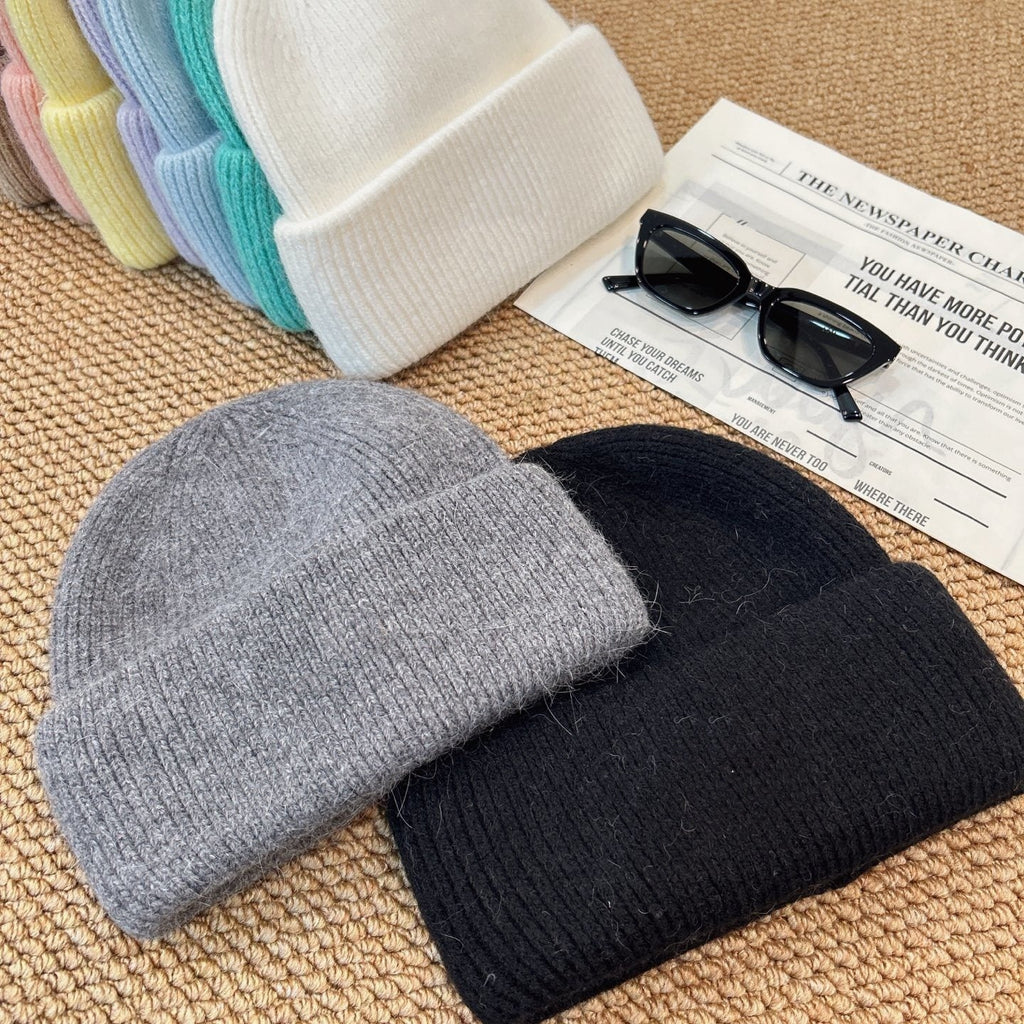 1551# XY A Rabbit Hair Knitted Hat