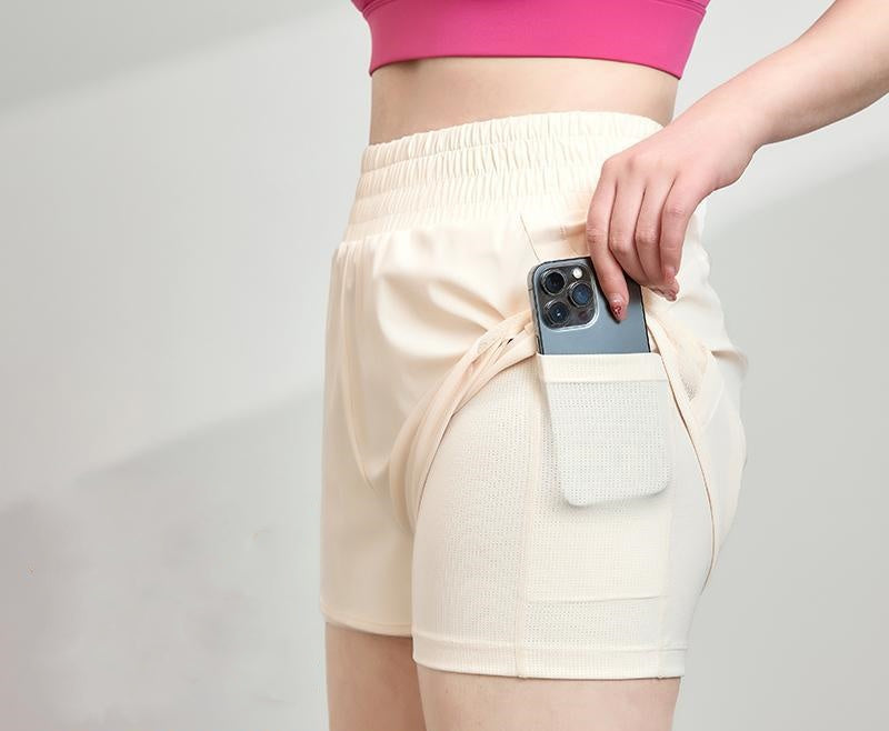 L4618# Women Large Size Yoga Shorts