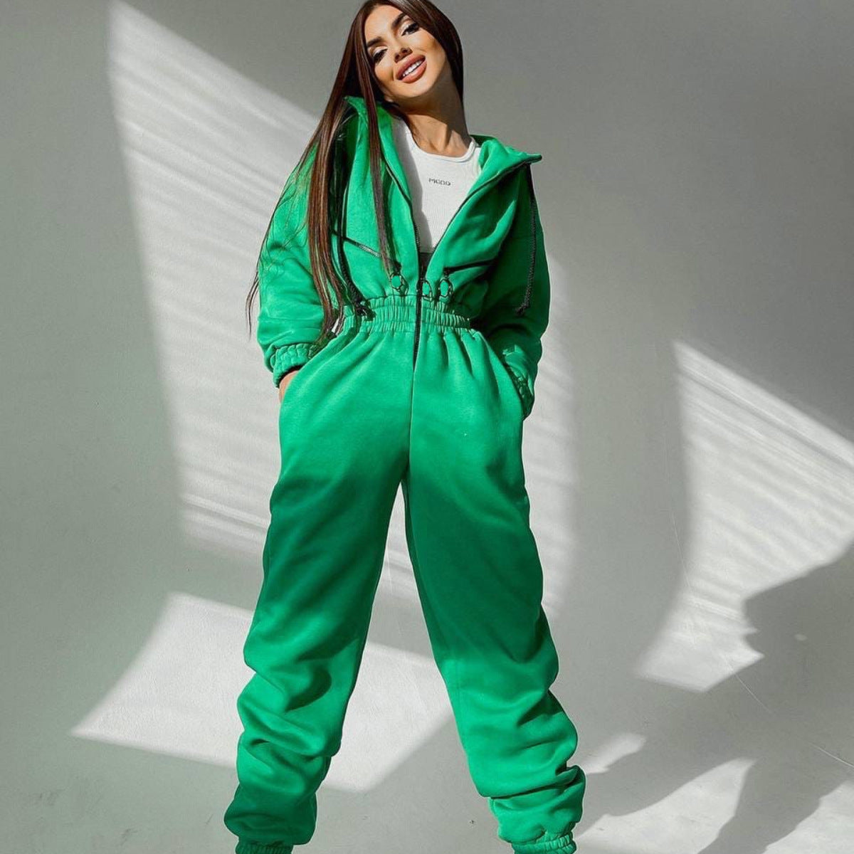 1647# A 3D SIlver Women Jumpsuit