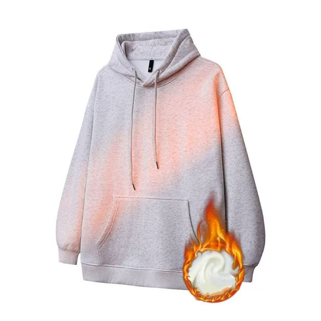 1456# A 3D LOGO Unisex Silver Fox Hoodie