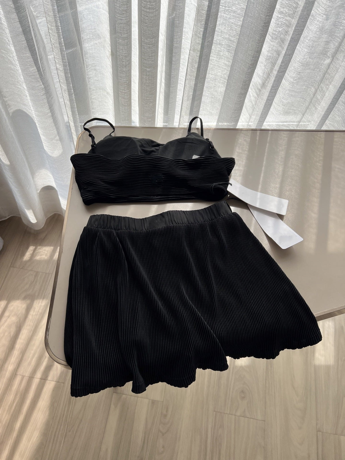 829# A Women Yoga Bra Skirts Set