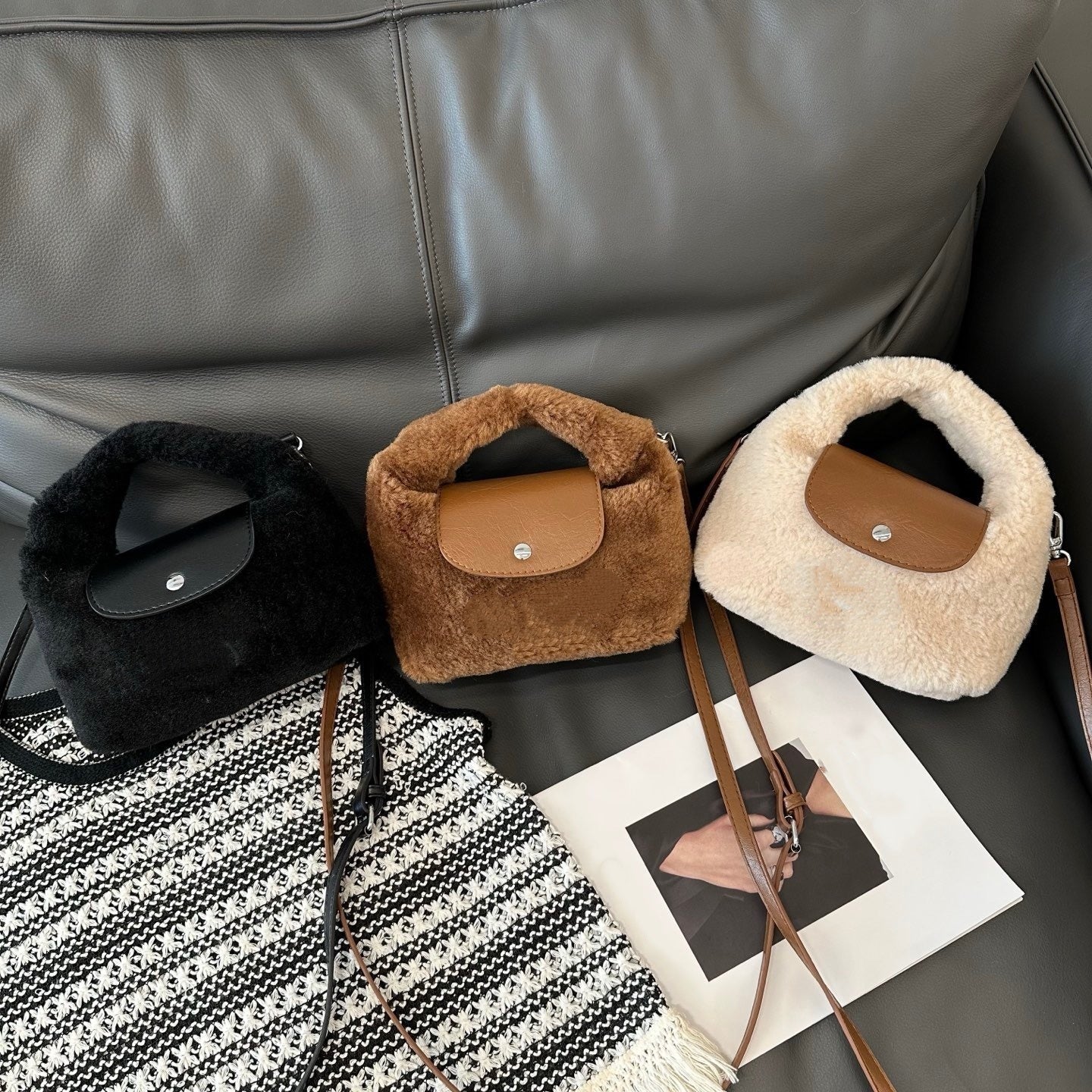 E6701# Lamb Wool Bag